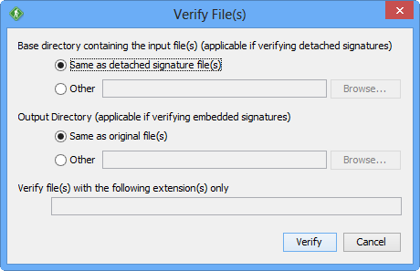 GoAnywhere Open PGP Verify Files