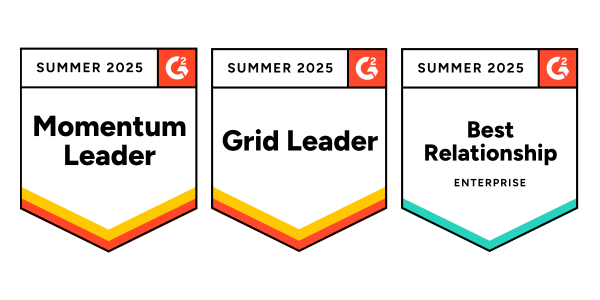 g2 summer 2025 badges momentum, grid, best relationship